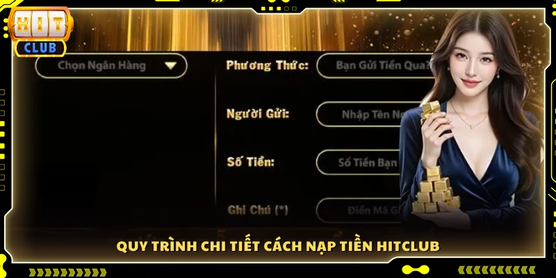Hướng dẫn từng bước nạp tiền Hitclub